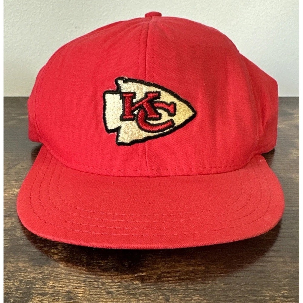 Vintage Kc‎ Chiefs Kansas City Arrowhead Football AJD Made In USA SnapBack Hat